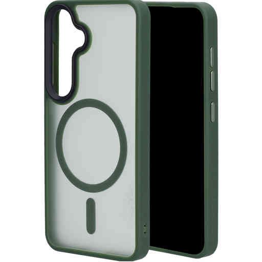 Mobiparts Hardcover Samsung Galaxy S25 Satin Green (Magsafe Compatible)