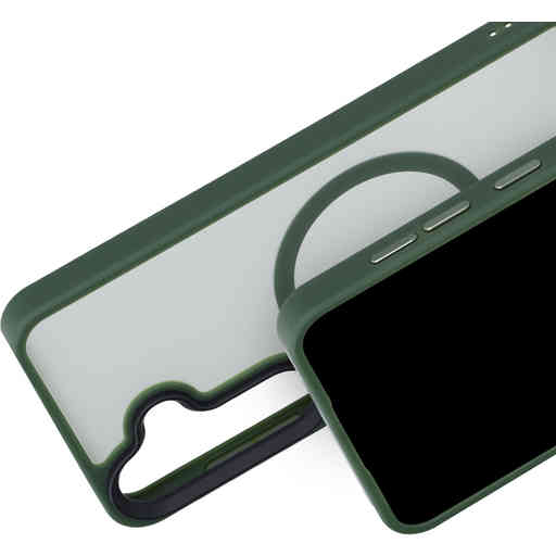 Mobiparts Hardcover Samsung Galaxy S25 Satin Green (Magsafe Compatible)