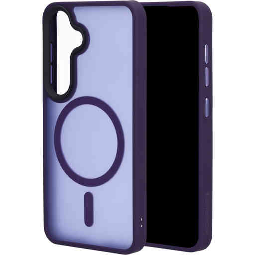 Mobiparts Hardcover Samsung Galaxy S25 Satin Purple (Magsafe Compatible)