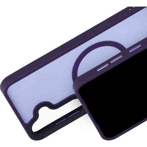 Mobiparts Hardcover Samsung Galaxy S25 Satin Purple (Magsafe Compatible)