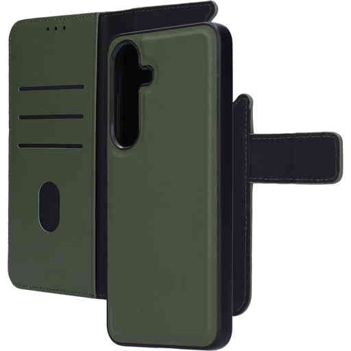 Mobiparts Leather 2 in 1 Wallet Case Samsung Galaxy S25 Green