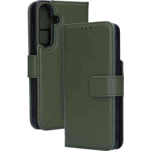 Mobiparts Leather 2 in 1 Wallet Case Samsung Galaxy S25 Green