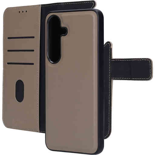 Mobiparts Leather 2 in 1 Wallet Case Samsung Galaxy S25 Taupe