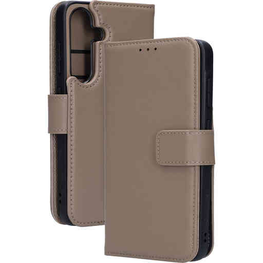 Mobiparts Leather 2 in 1 Wallet Case Samsung Galaxy S25 Taupe