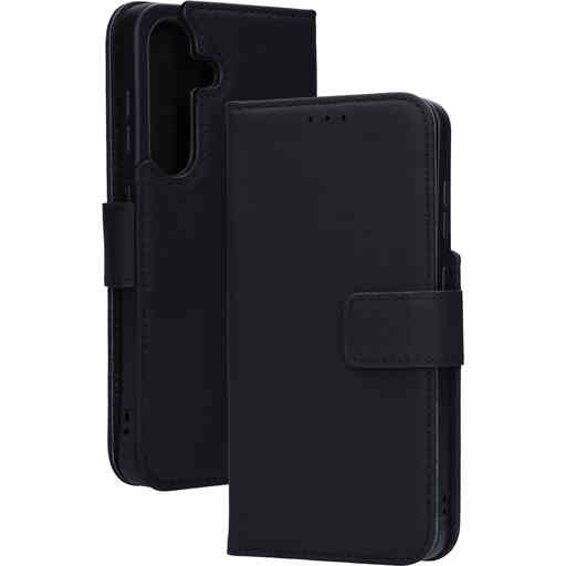 Mobiparts Leather Wallet Case Samsung Galaxy S25 Black