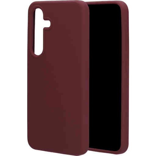 Mobiparts Silicone Cover Samsung Galaxy S25 Plum Red