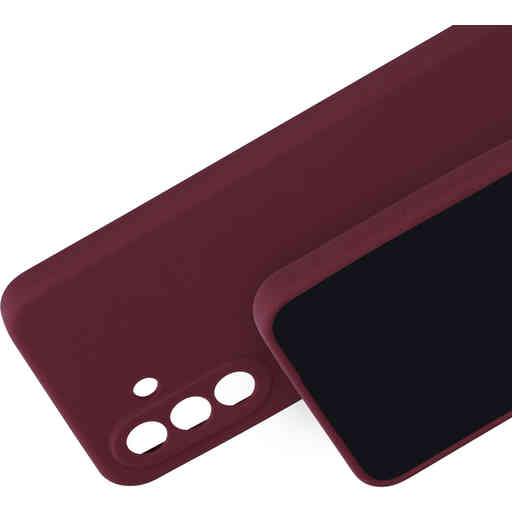 Mobiparts Silicone Cover Samsung Galaxy A36 Plum Red