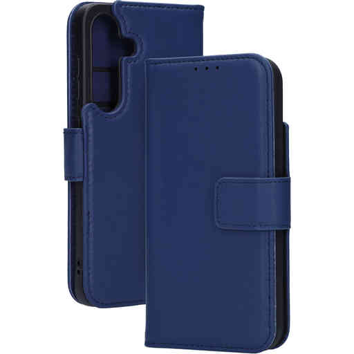 Mobiparts Leather Wallet Case Samsung Galaxy S25 Blue