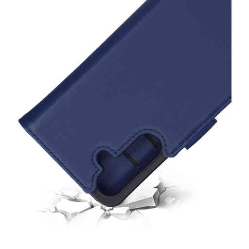 Mobiparts Leather Wallet Case Samsung Galaxy S25 Blue