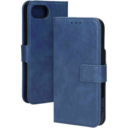 Mobiparts Classic Wallet Case Apple iPhone 16e Steel Blue (MagSafe Compatible)