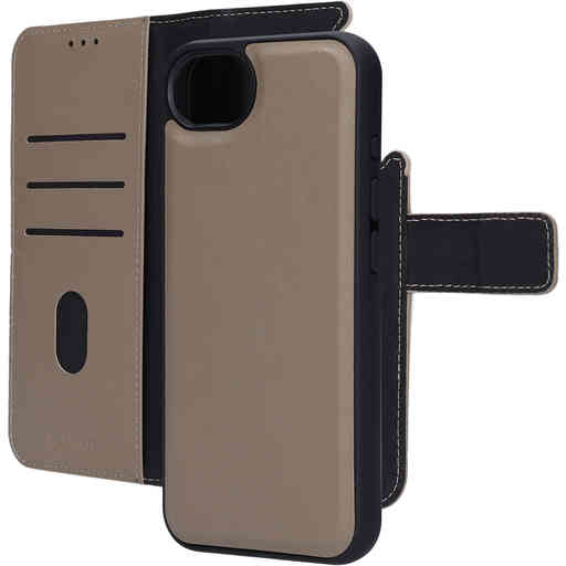 Mobiparts Leather 2 in 1 Wallet Case Apple iPhone 16e Taupe