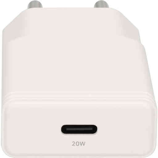 Mobiparts GaN Wall Charger USB-C 20W Flat White (with PD)