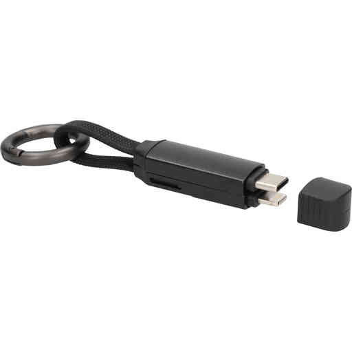 Mobiparts Aluminium 3-in-1 Cable Ultra Slim Matt Black