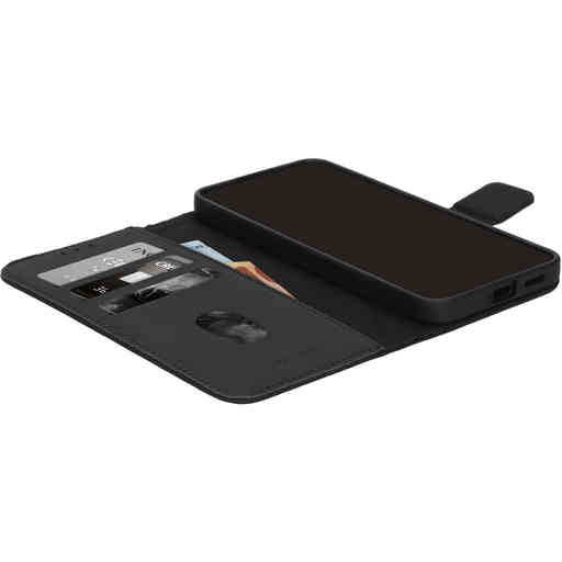 Mobiparts Leather Wallet Case Samsung Galaxy S25 Edge Black