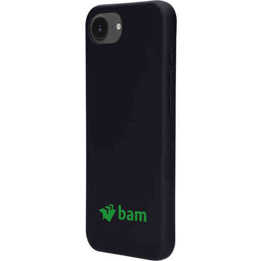 Mobiparts Silicone Cover Apple iPhone 16e Black - Bedrukt BAM