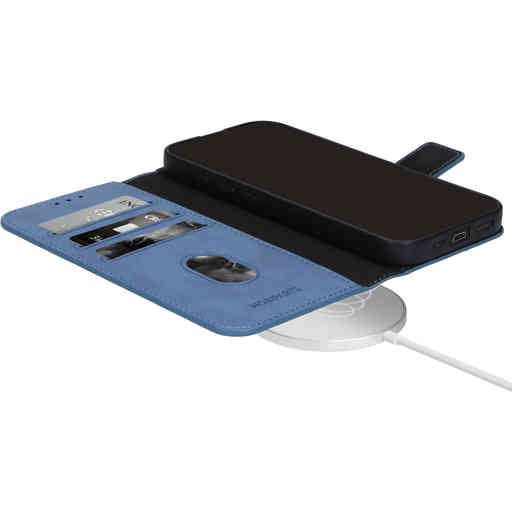 Mobiparts Classic Wallet Case Apple iPhone 17 Steel Blue (MagSafe Compatible)