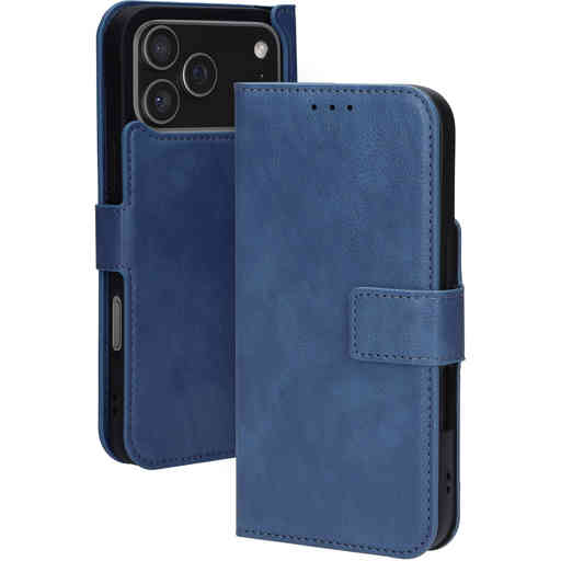 Mobiparts Classic Wallet Case Apple iPhone 17 Pro Max Steel Blue (MagSafe Compatible)