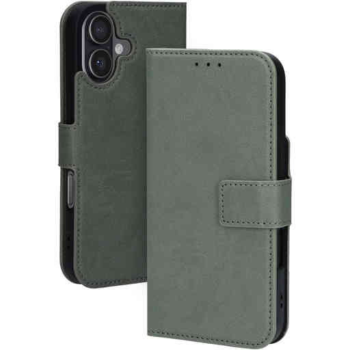 Mobiparts Classic Wallet Case Apple iPhone 17 Stone Green (MagSafe Compatible)