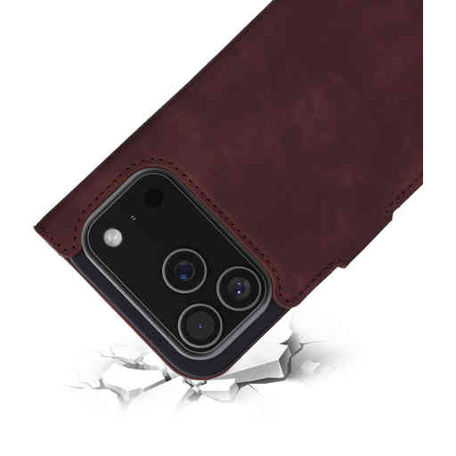 Mobiparts Classic Wallet Case Apple iPhone 17 Pro Velvet Red (MagSafe Compatible)