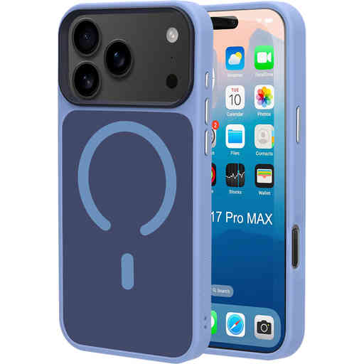 Mobiparts Hardcover Apple iPhone 17 Pro Max Satin Light Blue (Magsafe Compatible)