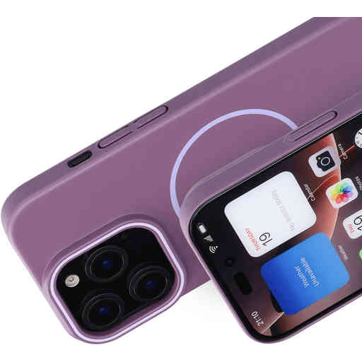 Mobiparts Slim Line Case Apple iPhone 16 Pro (MagSafe Compatible) Imperial Purple