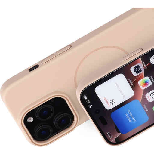 Mobiparts Slim Line Case Apple iPhone 16 Pro (MagSafe Compatible) Dune Sand