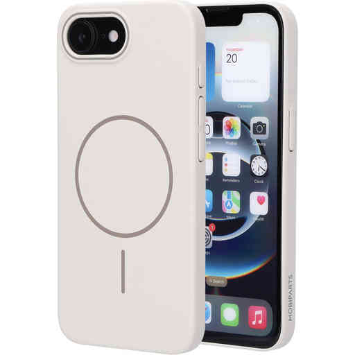 Mobiparts Slim Line Case Apple iPhone 16e (MagSafe Compatible) Off White