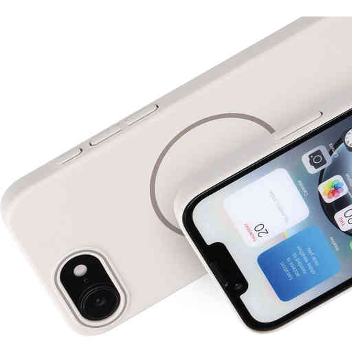 Mobiparts Slim Line Case Apple iPhone 16e (MagSafe Compatible) Off White