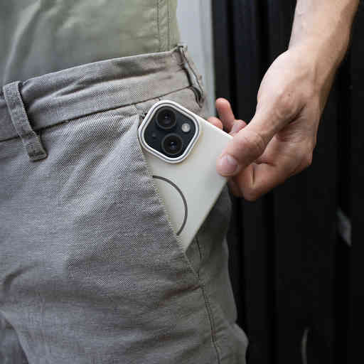 Mobiparts Slim Line Case Apple iPhone 17 (MagSafe Compatible) Off White