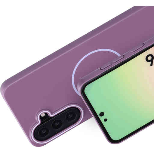 Mobiparts Slim Line Case Samsung Galaxy A56 (MagSafe Compatible) Imperial Purple