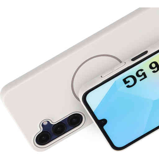 Mobiparts Slim Line Case Samsung Galaxy A16 (MagSafe Compatible) Off White