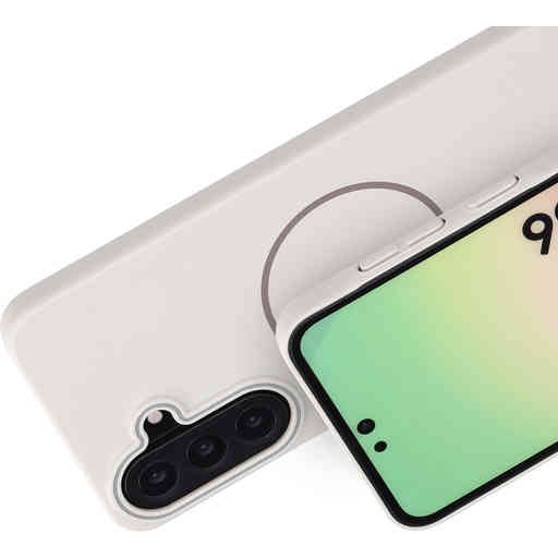 Mobiparts Slim Line Case Samsung Galaxy A56 (MagSafe Compatible) Off White