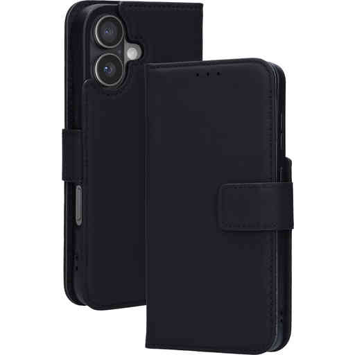 Mobiparts Leather Wallet Case Apple iPhone 17 Black (MagSafe Compatible)