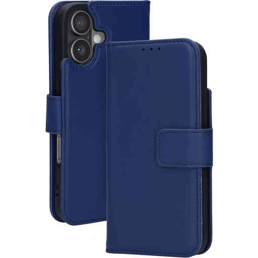 Mobiparts Leather Wallet Case Apple iPhone 17 Blue (MagSafe Compatible)
