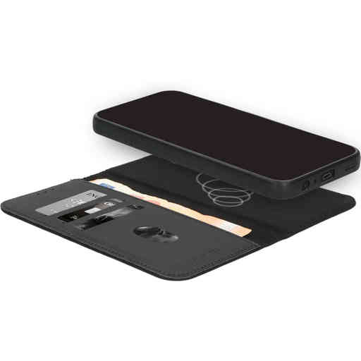Mobiparts Leather 2 in 1 Wallet Case Apple iPhone 17 Pro Max Black