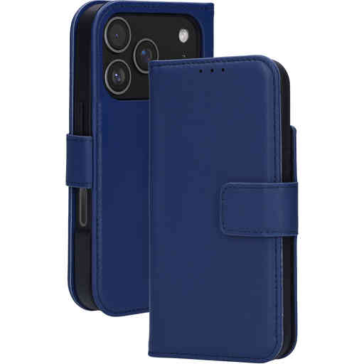 Mobiparts Leather 2 in 1 Wallet Case Apple iPhone 17 Pro Blue