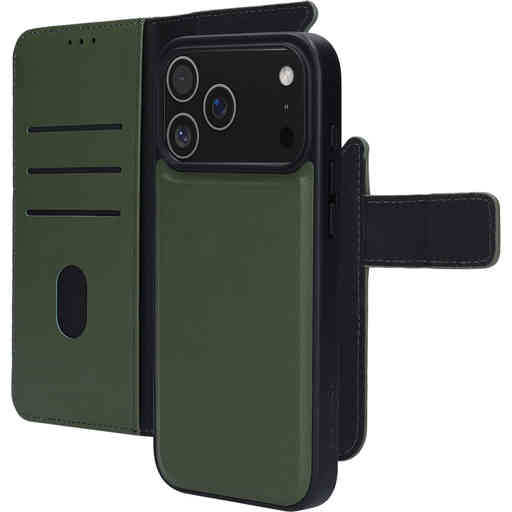 Mobiparts Leather 2 in 1 Wallet Case Apple iPhone 17 Pro Max Green