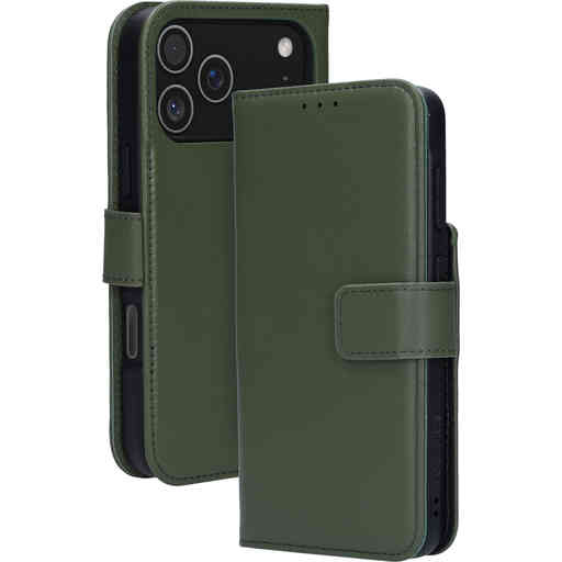 Mobiparts Leather 2 in 1 Wallet Case Apple iPhone 17 Pro Max Green