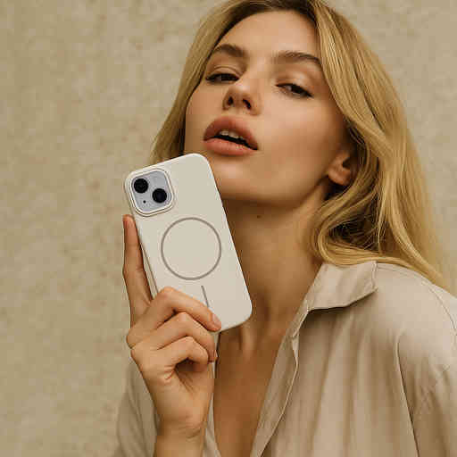 Mobiparts Slim Line Case Samsung Galaxy A17 (MagSafe Compatible) Off White