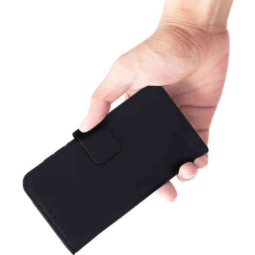 Mobiparts Leather Wallet Case Samsung Galaxy S25 FE Black