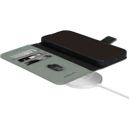 Mobiparts Classic Wallet Case Apple iPhone 17 Stone Green (MagSafe Compatible) V2