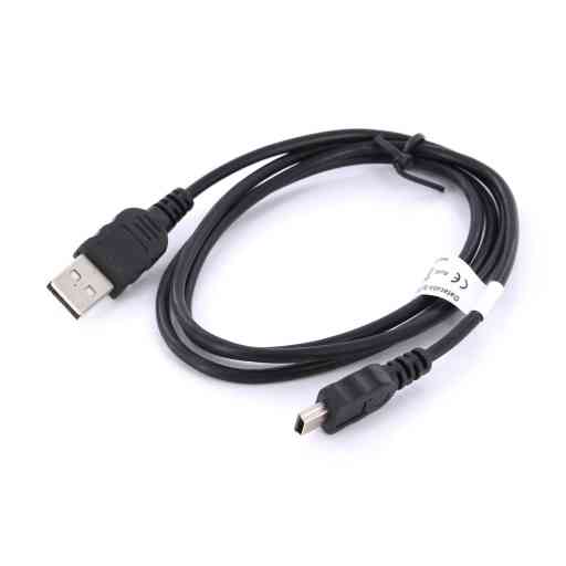 Mobiparts Mini USB to USB Cable 2.4A 1m Black (bulk)