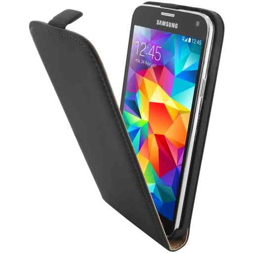 Mobiparts Premium Flip Case Samsung Galaxy S5 / S5+ / S5 Neo Black