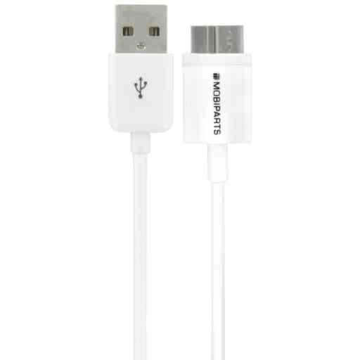 Mobiparts Micro USB 3.0 to USB Cable 2.4A 3m White (Bulk)