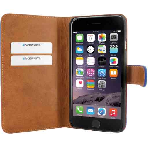 Mobiparts Premium Wallet Case Apple iPhone 6/6S Blue
