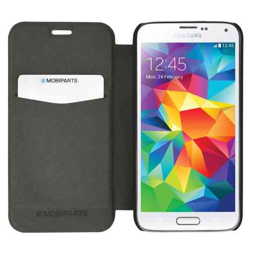Mobiparts Slim Folio Case Samsung Galaxy S5 Black