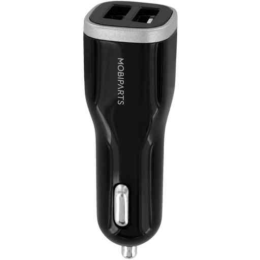 Mobiparts Car Charger Dual USB 12W/2.4A Black