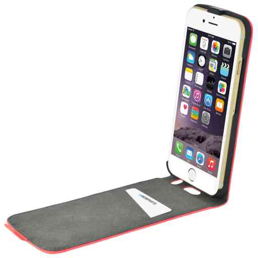 Mobiparts Premium Flip Case Apple iPhone 6/6S Peach Pink