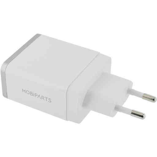 Mobiparts Wall Charger Dual USB 24W/4.8A White