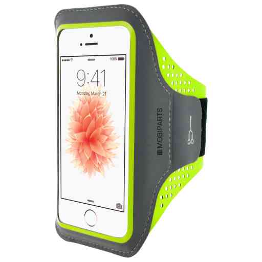Mobiparts Comfort Fit Sport Armband Apple iPhone 5/5S/SE Neon Green